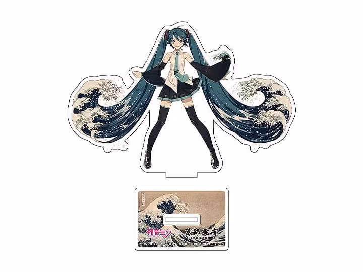 Hatsune Miku x Katsushika Hokusai iXima Die-Cut Acrylic Stand (The Great Wave off Kanagawa)