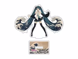 Hatsune Miku x Katsushika Hokusai iXima Die-Cut Acrylic Stand (The Great Wave off Kanagawa)