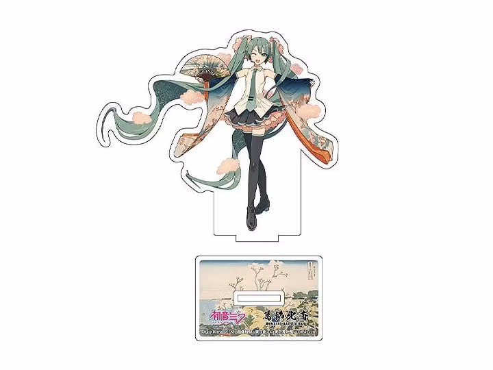 Hatsune Miku x Katsushika Hokusai iXima Die-Cut Acrylic Stand (Shinagawa Gotenyama on the Tokaido)