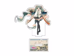 Hatsune Miku x Katsushika Hokusai iXima Die-Cut Acrylic Stand (Shinagawa Gotenyama on the Tokaido)