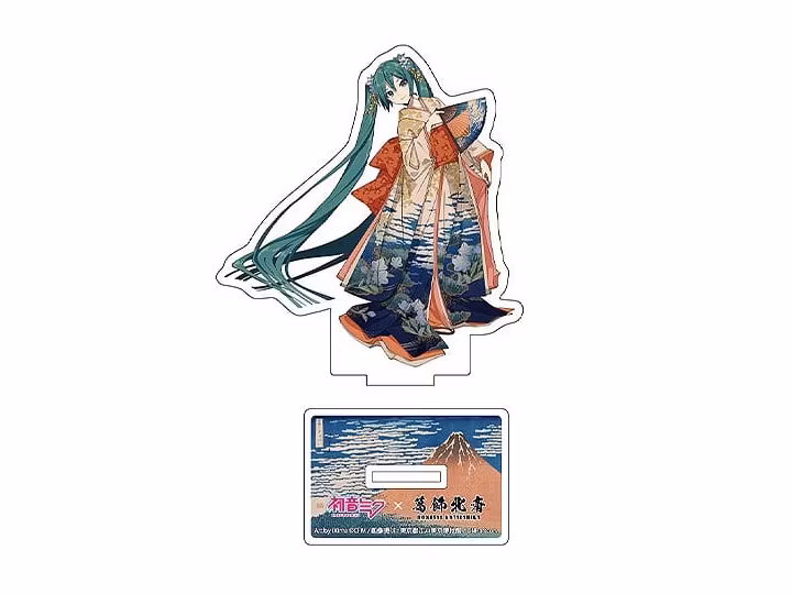 Hatsune Miku x Katsushika Hokusai iXima Die-Cut Acrylic Stand (Fine Wind, Clear Morning)