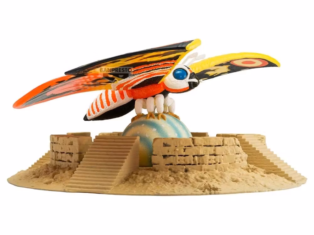 Rebirth of Mothra (1996) Toho Monster Series Art Vignette Mothra Figure
