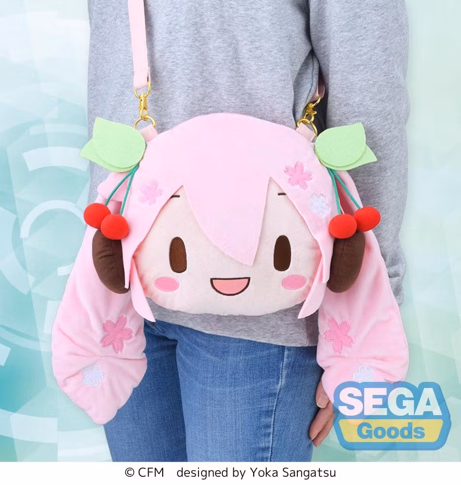 Character Vocal Series 01: Hatsune Miku fuwa petit Shoulder Bag Sakura Miku Face