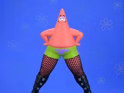 SpongeBob SquarePants Goofy Goober Rock Patrick Star in Fishnets 6" Art Figure