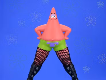 SpongeBob SquarePants Goofy Goober Rock Patrick Star in Fishnets 6" Art Figure