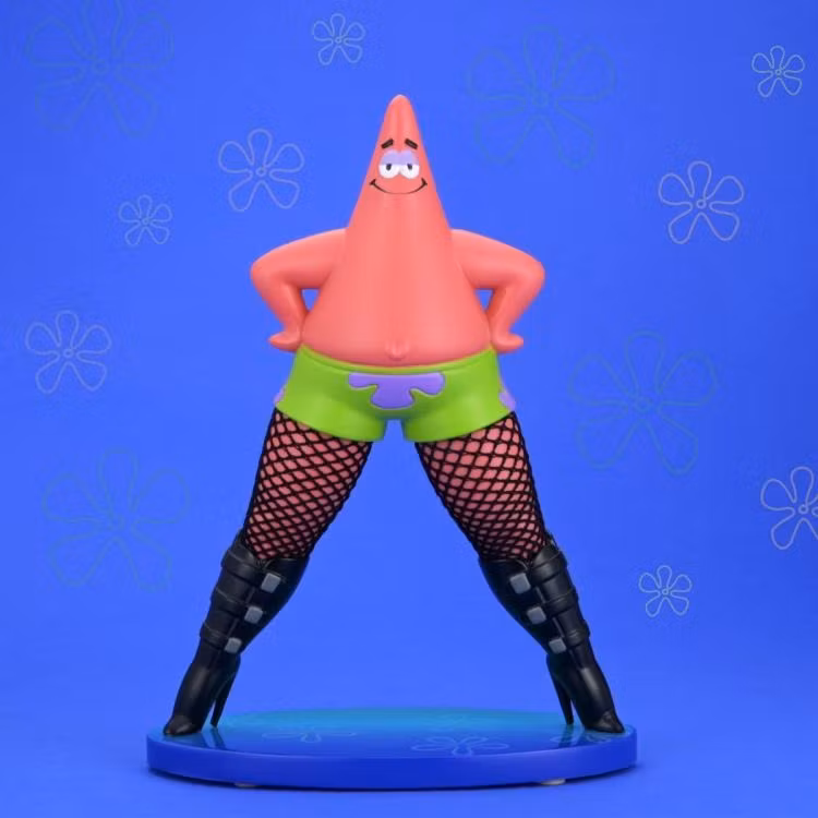 SpongeBob SquarePants Goofy Goober Rock Patrick Star in Fishnets 6" Art Figure