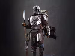 Star Wars: The Mandalorian and Grogu MMS871 The Mandalorian and Grogu (Collector Ver.) 1/6th Scale Collectible Figure Set