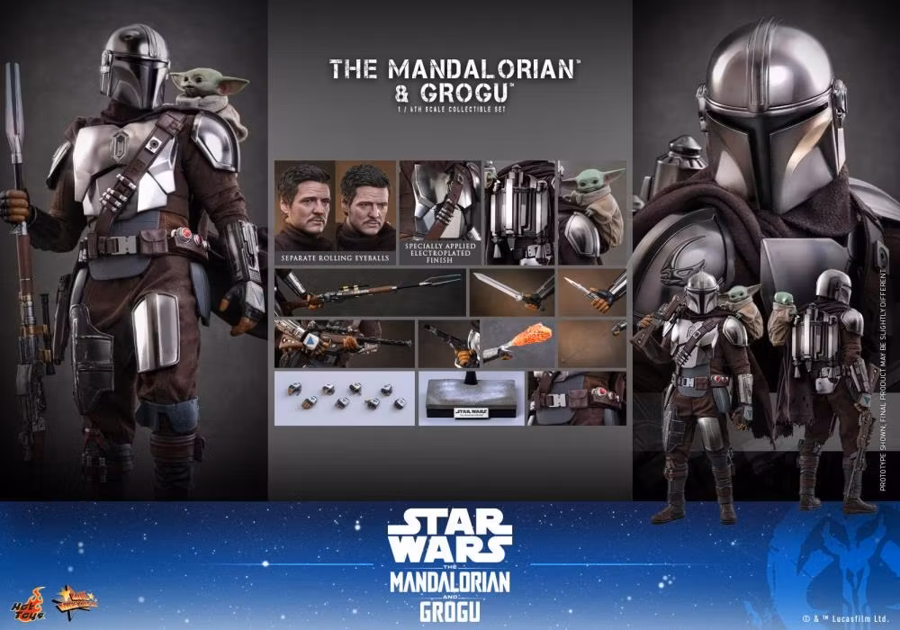 Star Wars: The Mandalorian and Grogu MMS871 The Mandalorian and Grogu (Collector Ver.) 1/6th Scale Collectible Figure Set