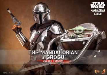 Star Wars: The Mandalorian and Grogu MMS872 The Mandalorian and Grogu (Deluxe Ver.) 1/6th Scale Collectible Figure Set