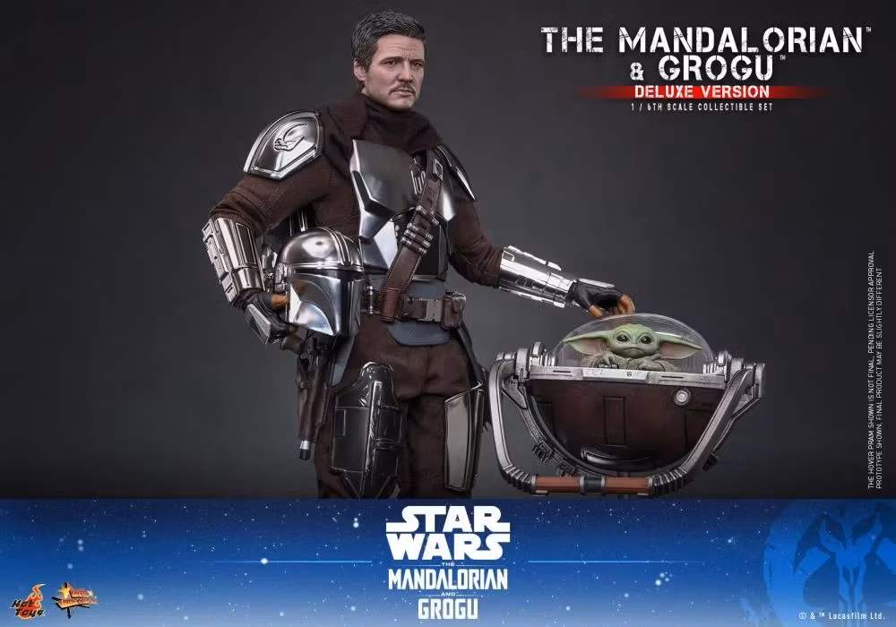 Star Wars: The Mandalorian and Grogu MMS872 The Mandalorian and Grogu (Deluxe Ver.) 1/6th Scale Collectible Figure Set