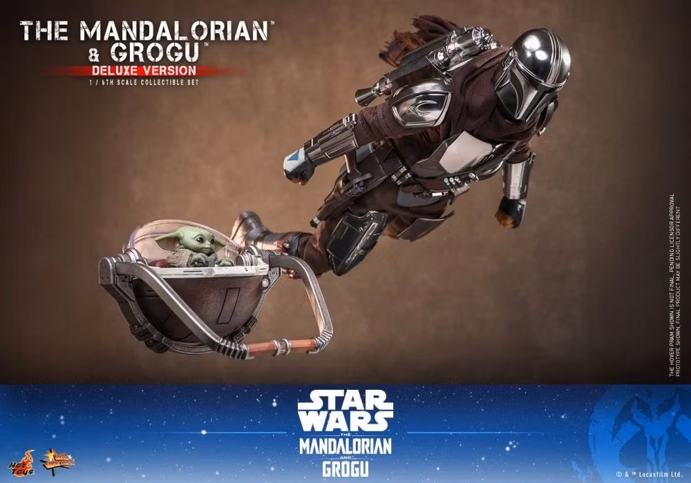 Star Wars: The Mandalorian and Grogu MMS872 The Mandalorian and Grogu (Deluxe Ver.) 1/6th Scale Collectible Figure Set