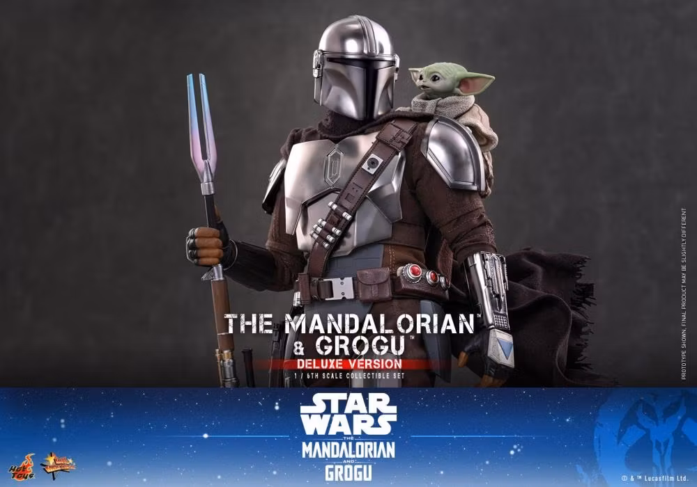 Star Wars: The Mandalorian and Grogu MMS872 The Mandalorian and Grogu (Deluxe Ver.) 1/6th Scale Collectible Figure Set
