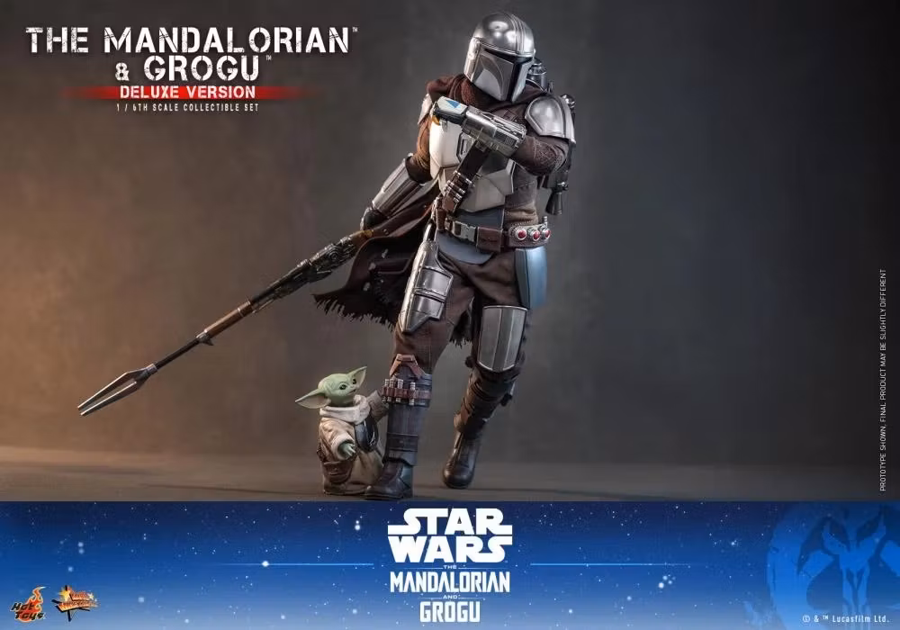 Star Wars: The Mandalorian and Grogu MMS872 The Mandalorian and Grogu (Deluxe Ver.) 1/6th Scale Collectible Figure Set