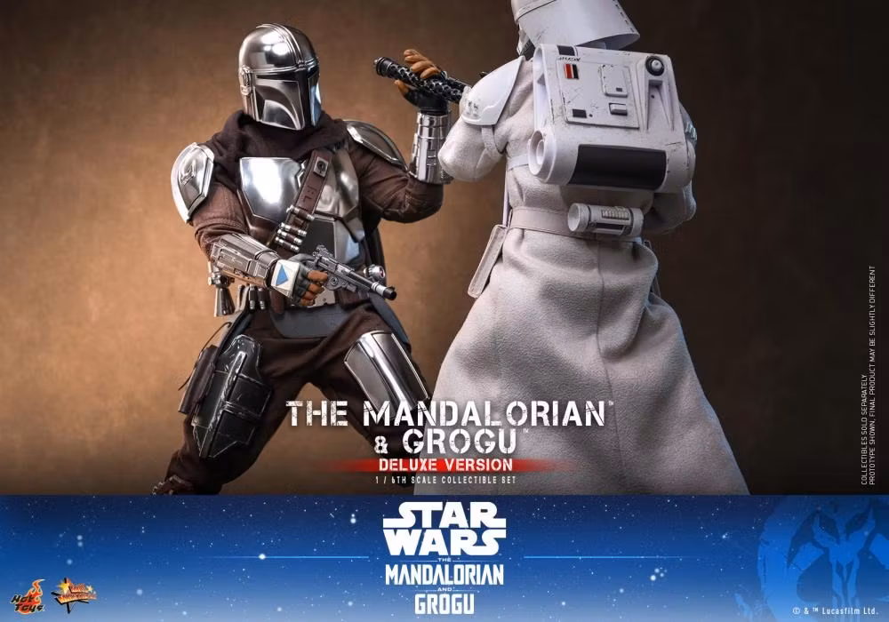 Star Wars: The Mandalorian and Grogu MMS872 The Mandalorian and Grogu (Deluxe Ver.) 1/6th Scale Collectible Figure Set