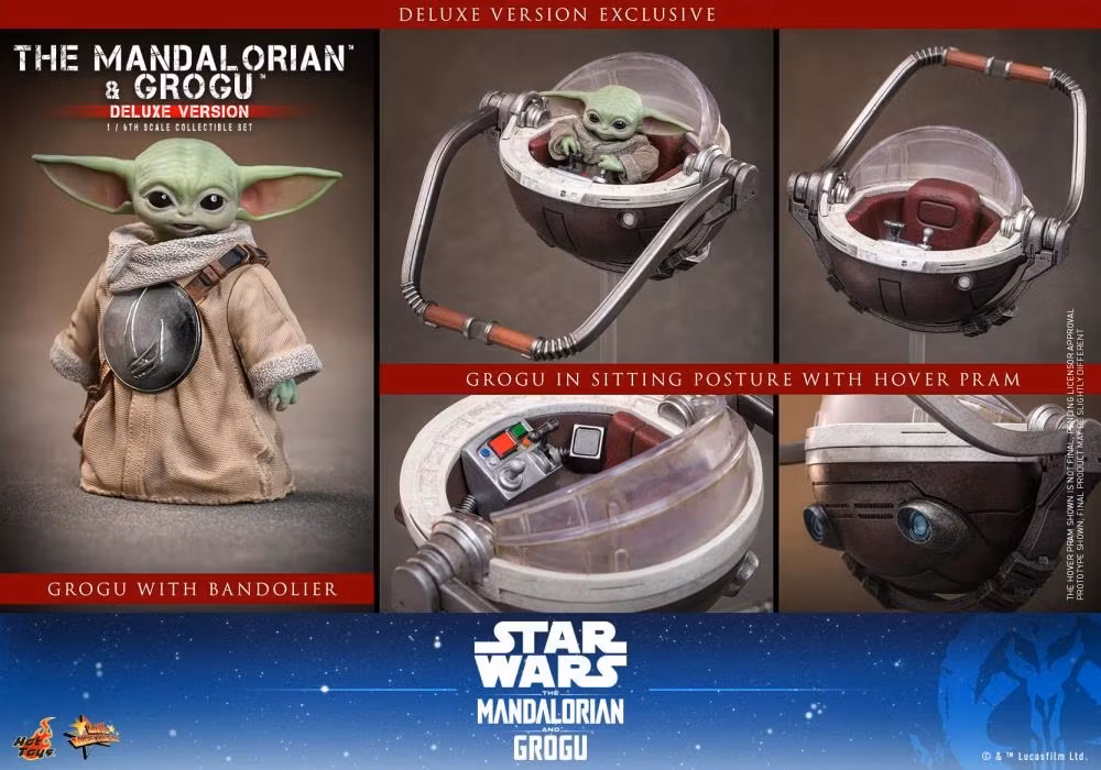 Star Wars: The Mandalorian and Grogu MMS872 The Mandalorian and Grogu (Deluxe Ver.) 1/6th Scale Collectible Figure Set