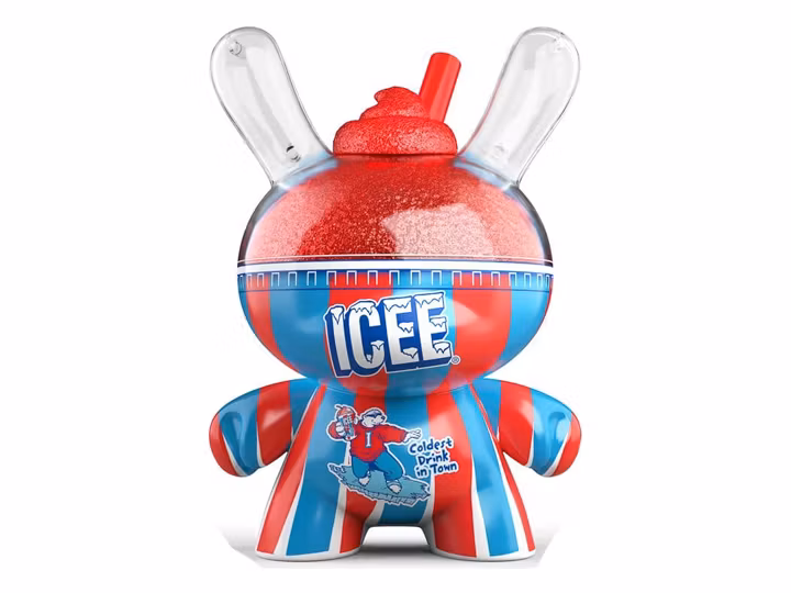 Icee Dunny Art Figure Cherry Icee
