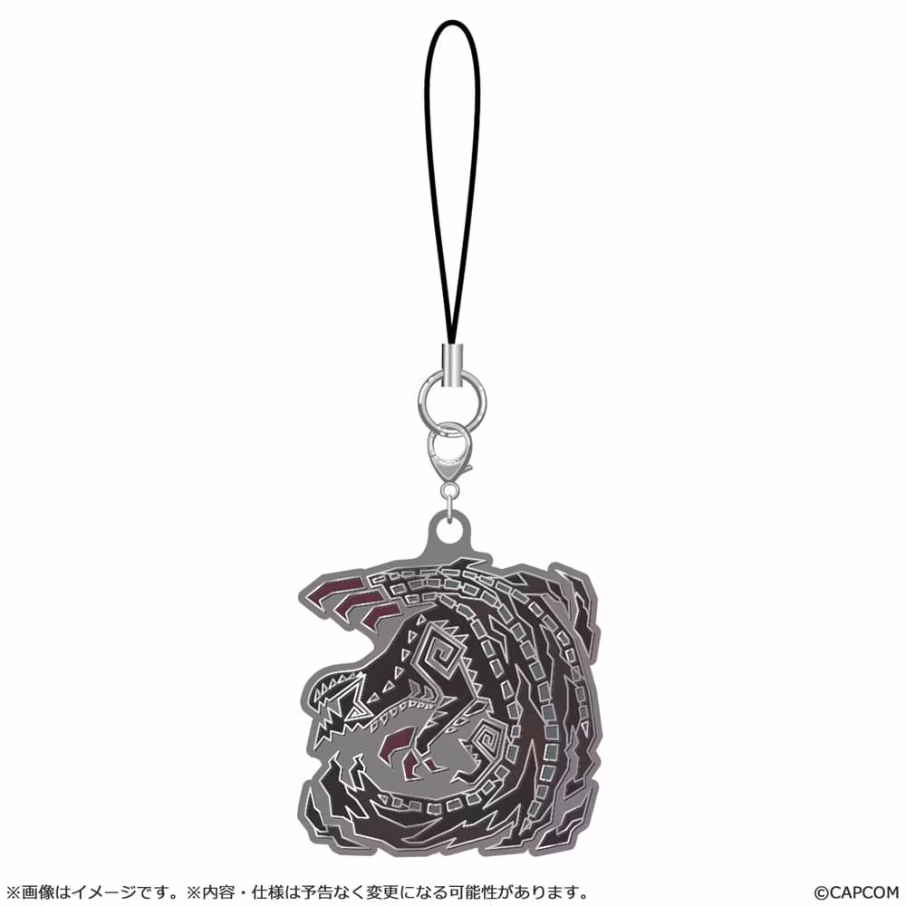Monster Hunter Wilds Metal Keychain Monster Icon Set