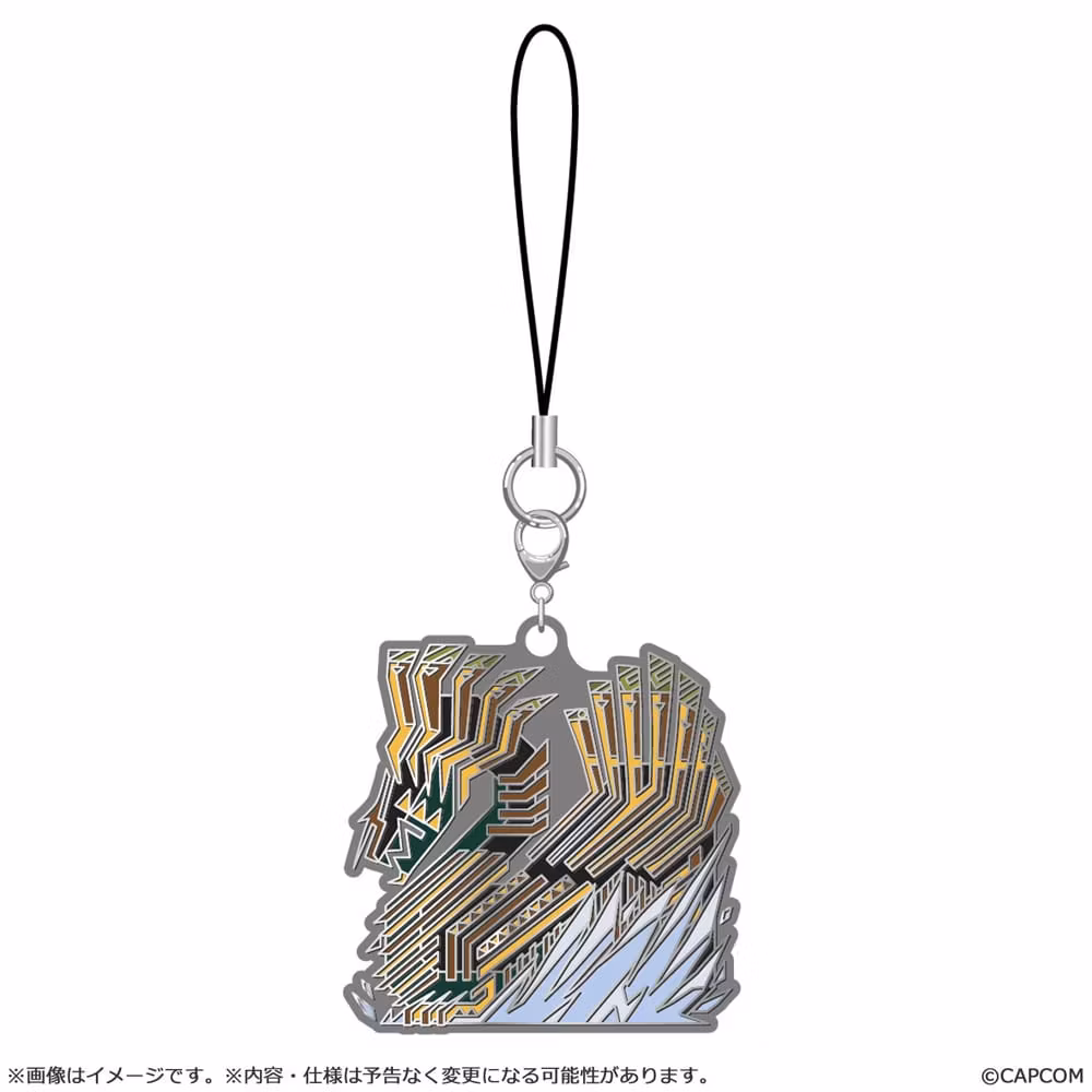 Monster Hunter Wilds Metal Keychain Monster Icon Set