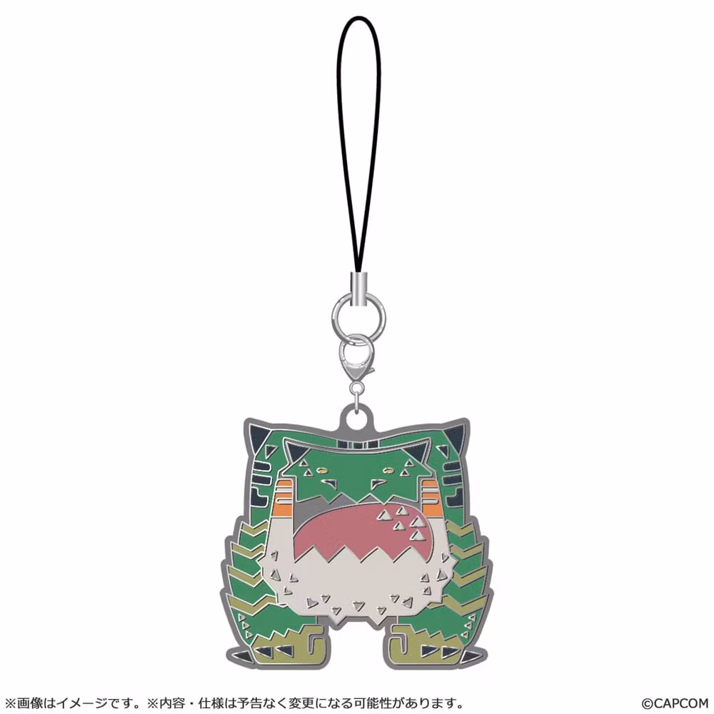 Monster Hunter Wilds Metal Keychain Monster Icon Set