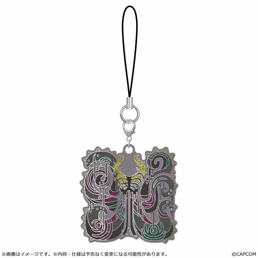 Monster Hunter Wilds Metal Keychain Monster Icon Set