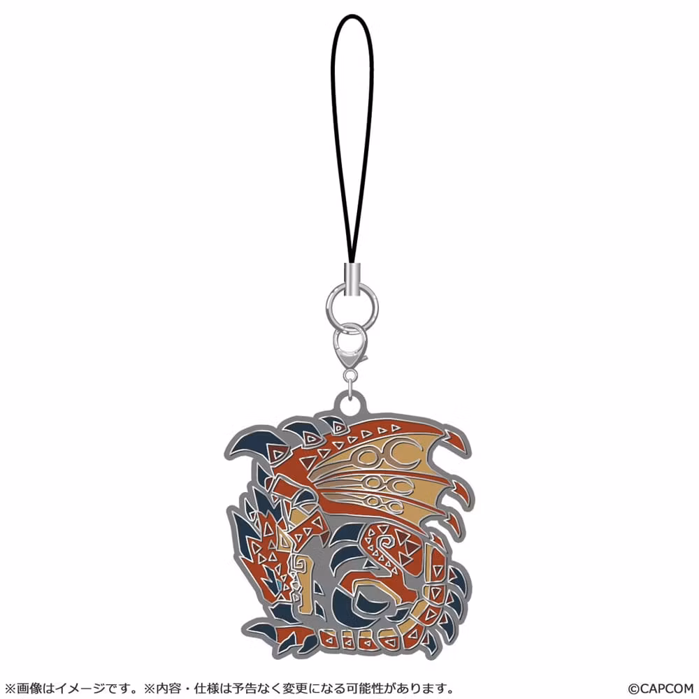 Monster Hunter Wilds Metal Keychain Monster Icon Set