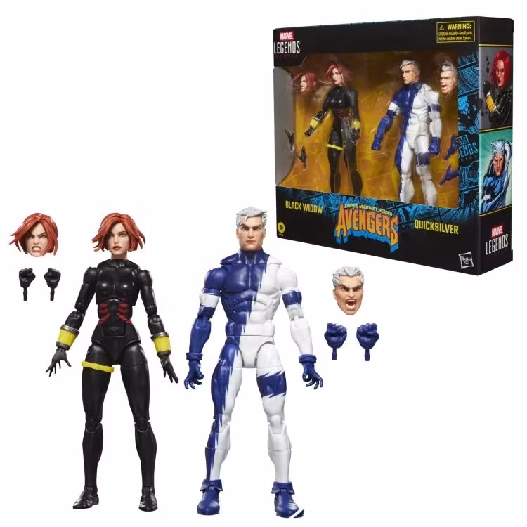 Avengers Marvel Legends Black Widow & Quicksilver Action Figure Two-Pack