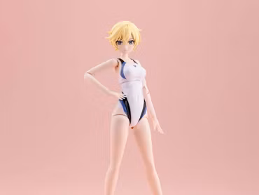 Sousai Shoujo Teien Rui Saotome (Touou High School Competitive Swimsuit) (Dreaming Style White Dolphin) 1/10 Scale Model Kit