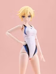 Sousai Shoujo Teien Rui Saotome (Touou High School Competitive Swimsuit) (Dreaming Style White Dolphin) 1/10 Scale Model Kit