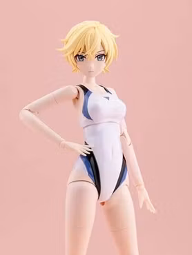 Sousai Shoujo Teien Rui Saotome (Touou High School Competitive Swimsuit) (Dreaming Style White Dolphin) 1/10 Scale Model Kit