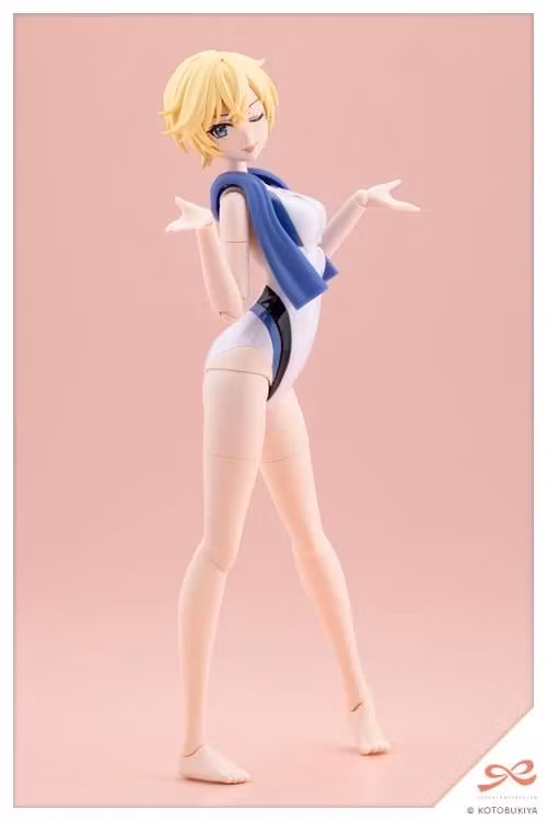 Sousai Shoujo Teien Rui Saotome (Touou High School Competitive Swimsuit) (Dreaming Style White Dolphin) 1/10 Scale Model Kit