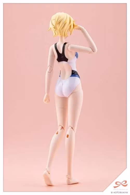 Sousai Shoujo Teien Rui Saotome (Touou High School Competitive Swimsuit) (Dreaming Style White Dolphin) 1/10 Scale Model Kit