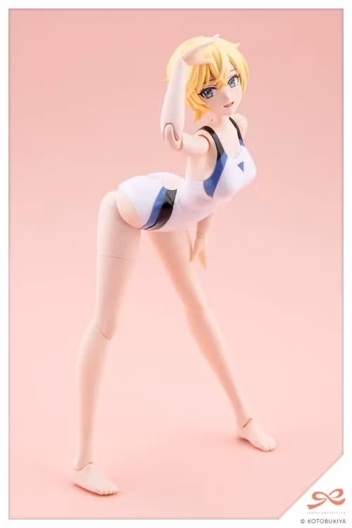 Sousai Shoujo Teien Rui Saotome (Touou High School Competitive Swimsuit) (Dreaming Style White Dolphin) 1/10 Scale Model Kit