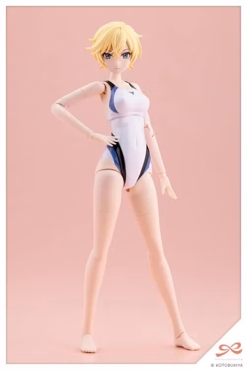 Sousai Shoujo Teien Rui Saotome (Touou High School Competitive Swimsuit) (Dreaming Style White Dolphin) 1/10 Scale Model Kit