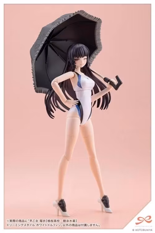 Sousai Shoujo Teien Rui Saotome (Touou High School Competitive Swimsuit) (Dreaming Style White Dolphin) 1/10 Scale Model Kit