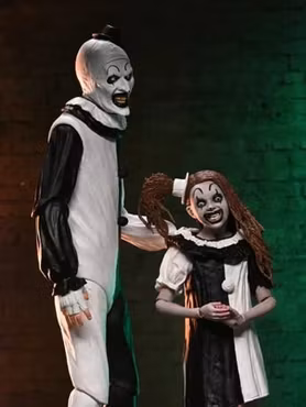 Terrifier 2 Ultimate Art the Clown & Little Pale Girl Action Figure Two-Pack