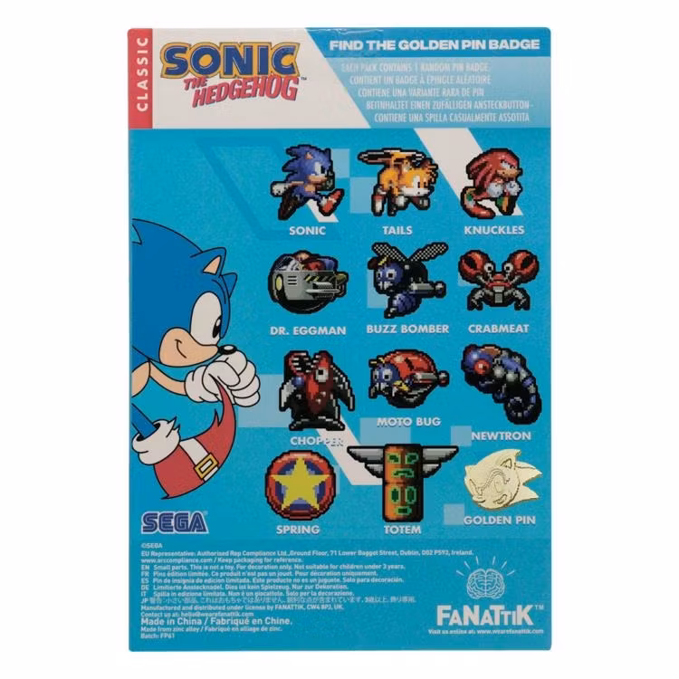 Sonic the Hedgehog Random Pin Badge