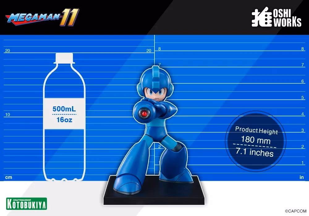 Mega Man 11 Oshi Works Mega Man Figure