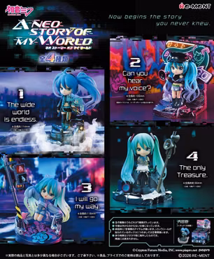 Hatsune Miku Neo Story of My World Set of 4 Figure
