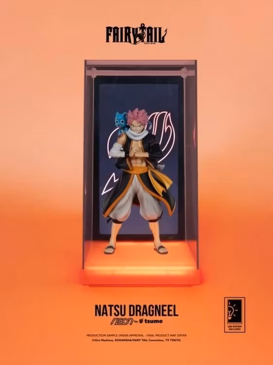 Fairy Tail NEON Natsu Dragneel Lighted Display Figure