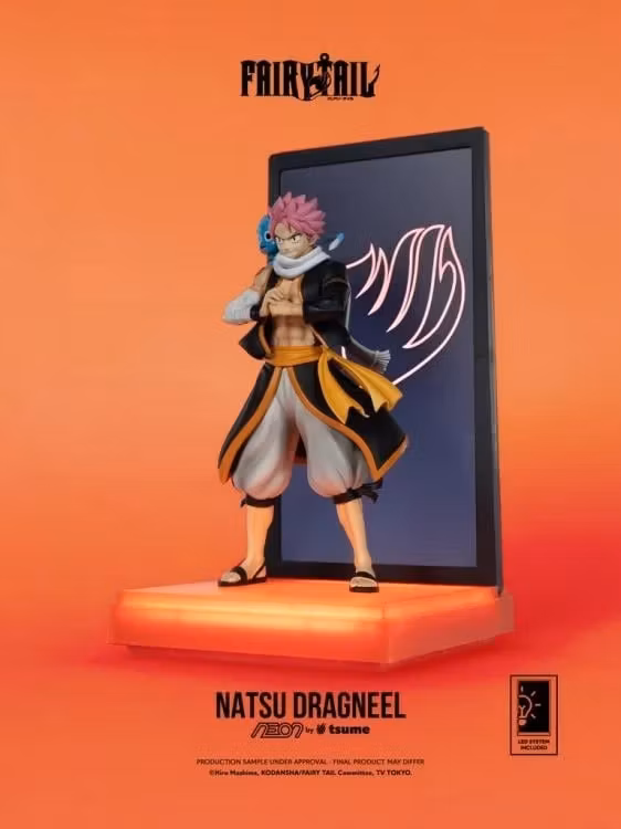 Fairy Tail NEON Natsu Dragneel Lighted Display Figure