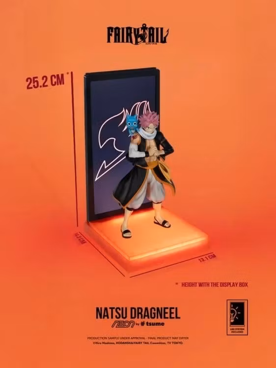 Fairy Tail NEON Natsu Dragneel Lighted Display Figure