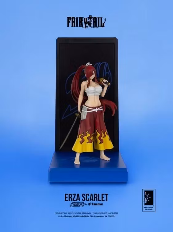 Fairy Tail NEON Erza Scarlet Lighted Display Figure