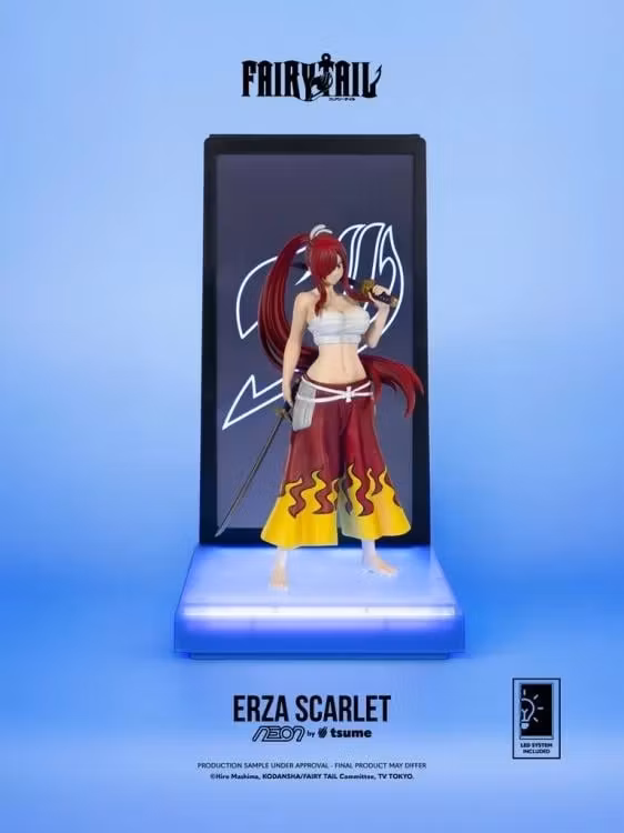 Fairy Tail NEON Erza Scarlet Lighted Display Figure