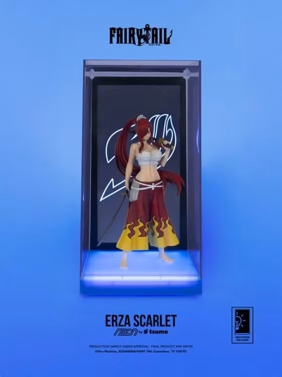 Fairy Tail NEON Erza Scarlet Lighted Display Figure