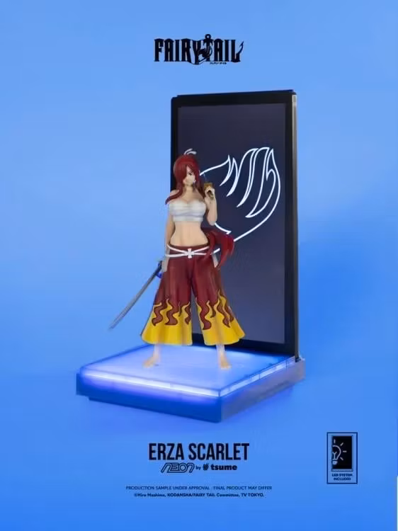 Fairy Tail NEON Erza Scarlet Lighted Display Figure