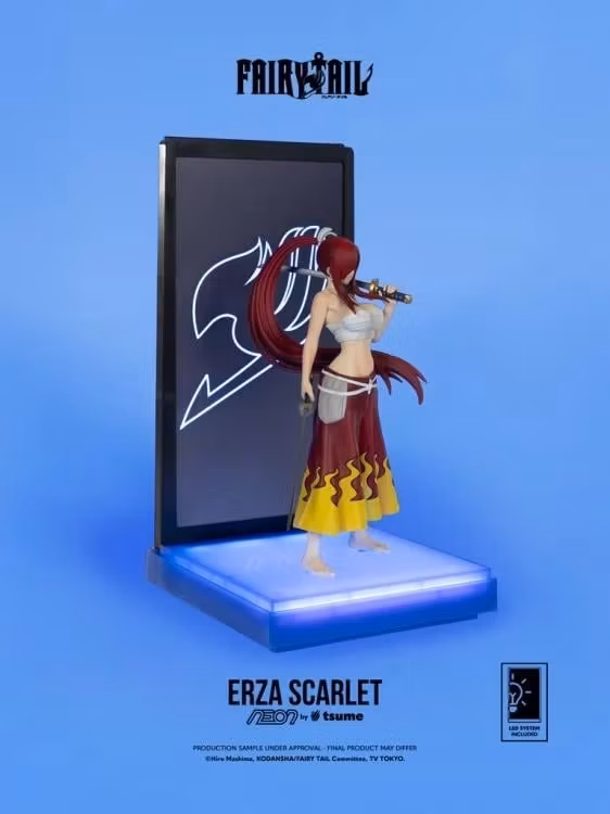 Fairy Tail NEON Erza Scarlet Lighted Display Figure