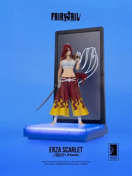 Fairy Tail NEON Erza Scarlet Lighted Display Figure