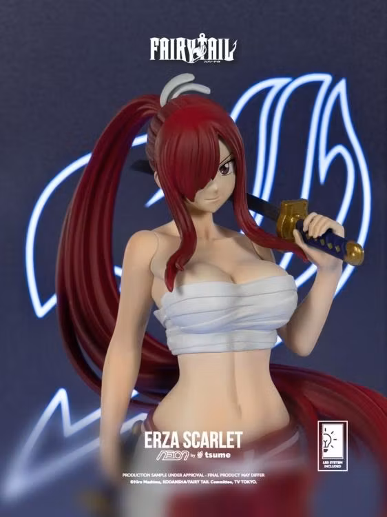 Fairy Tail NEON Erza Scarlet Lighted Display Figure