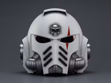 Warhammer 40,000 White Scars Mk X 1/1 Scale Helmet Replica