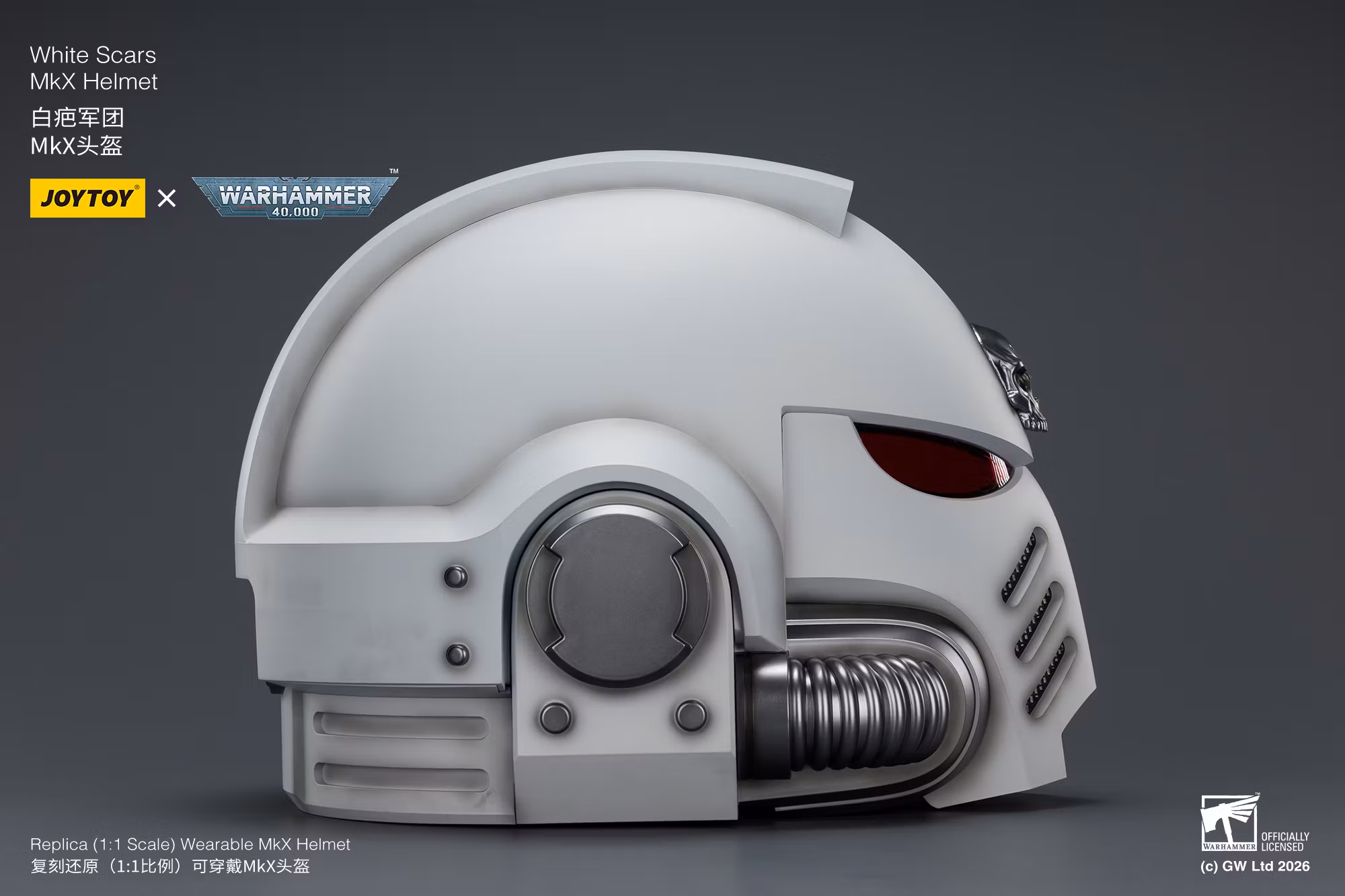 Warhammer 40,000 White Scars Mk X 1/1 Scale Helmet Replica